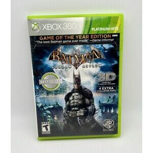 Batman: Arkham Asylum - Game of the Year Microsoft Xbox 360 2010 CIB TESTED